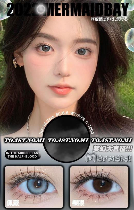 大直径混血丨人鱼湾灰·Toastnomi丨14.5mm（年抛/2片装） 商品图0