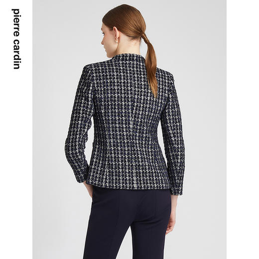皮尔卡丹女装法式淑女小香风收腰通勤知性西服外套P2330U2970L3
 商品图2