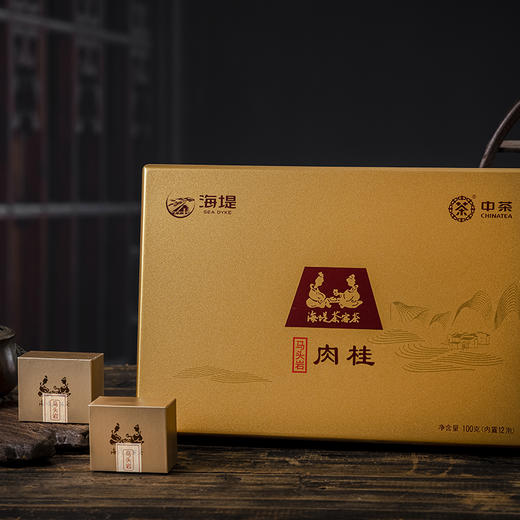 中茶海堤AT058马头岩肉桂礼盒100g/盒（12泡） 商品图4