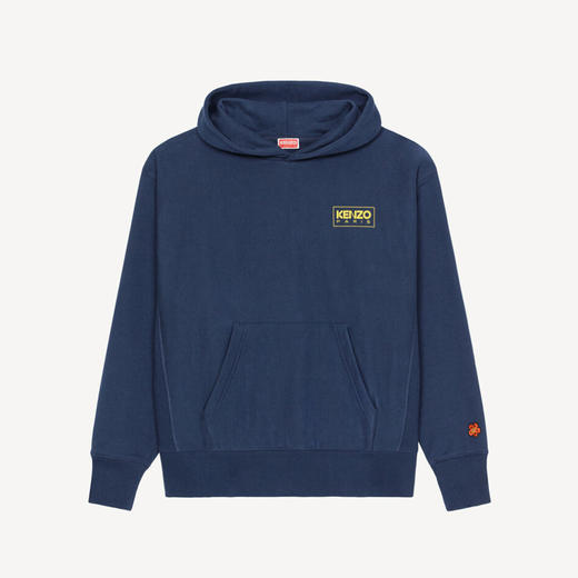 KENZO 高田贤三 男士棉质字母徽标印花连帽卫衣 蓝色 FC65 SW419 4MC 77 商品图0