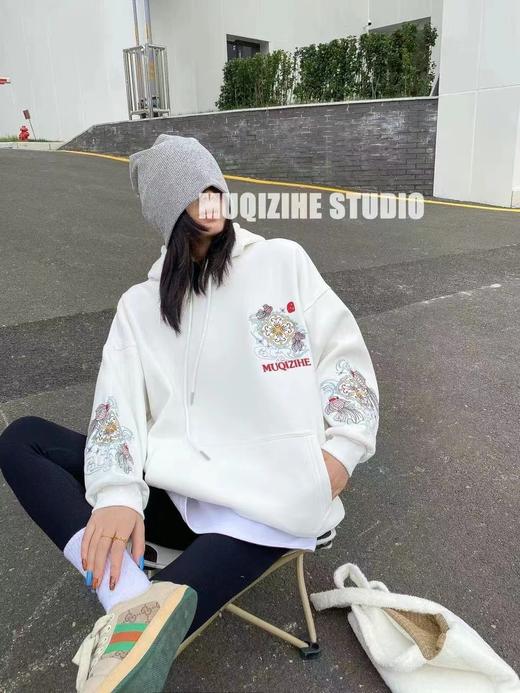 刺绣加绒卫衣（学生休闲） 商品图0