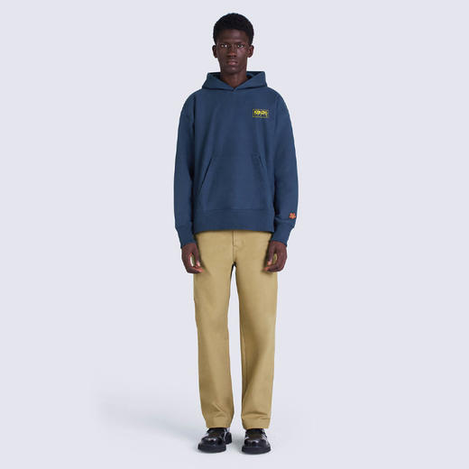 KENZO 高田贤三 男士棉质字母徽标印花连帽卫衣 蓝色 FC65 SW419 4MC 77 商品图3