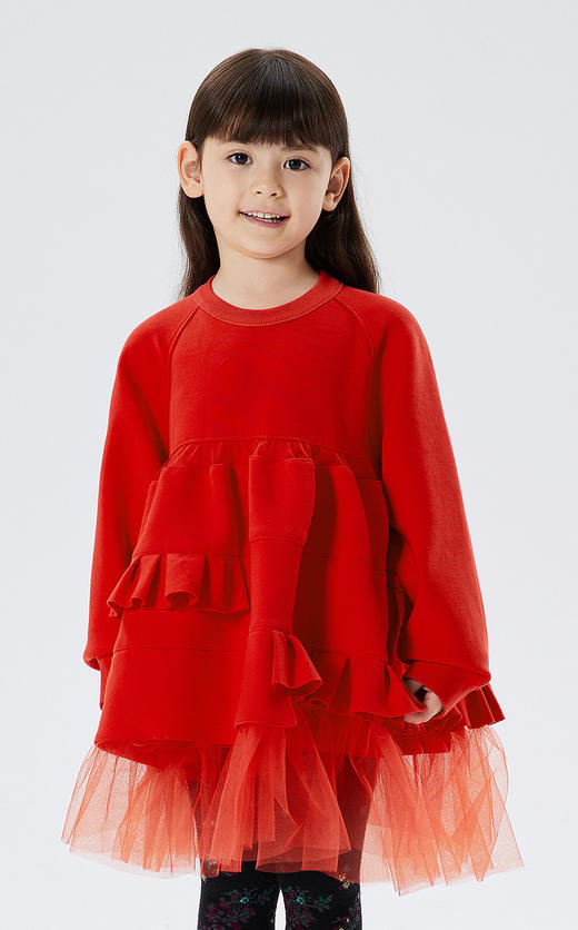 JNBY   22年冬款  针织圆领长袖连衣裙  1MAG12000 商品图4