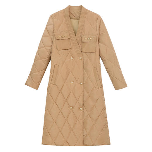 冬季新款，休闲直筒显瘦大码小香风中长款女HR-SSFB2651 商品图5