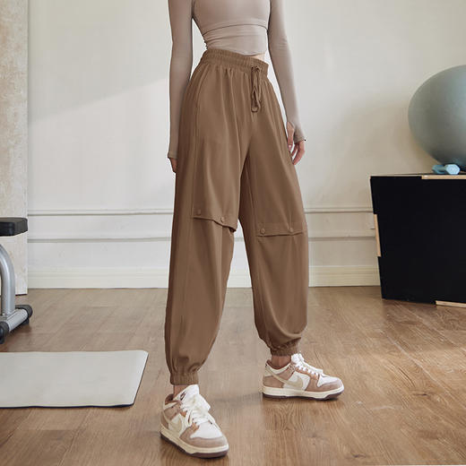 跃牌【禅语梵心系列】高腰运动长裤女秋冬宽松束脚休闲哈伦裤跑步速干舞蹈健身房瑜伽裤FX2040 商品图1