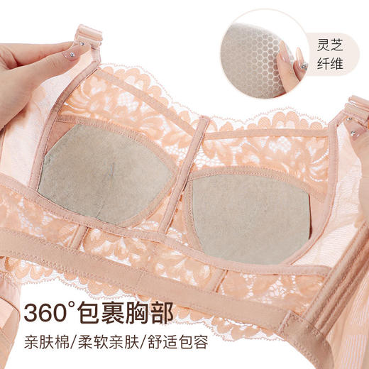 【D杯单件】【秀黛】醉仙灵芙全罩杯蕾丝文胸E6115357D【线上专供款】 商品图2
