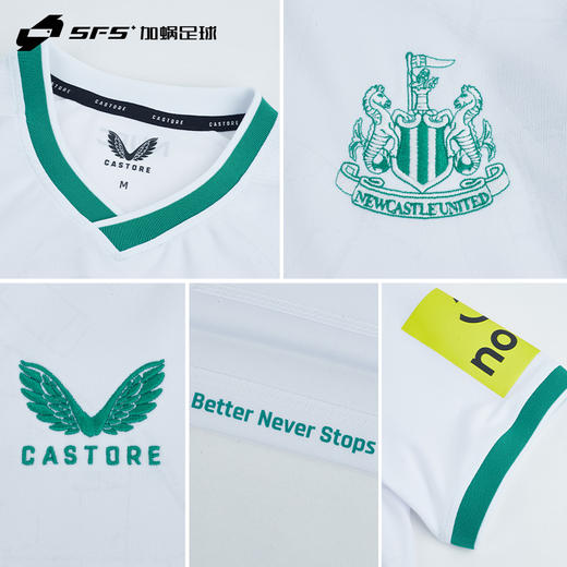 【英超全套字章】SFS Castore正品22/23纽卡斯尔二客球迷版球衣短袖足球服TM1222 商品图3