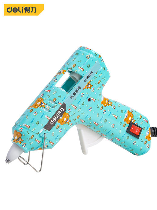 得力DL390220儿童款热熔胶枪水转印(蓝) 商品图0