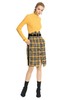 MODERN SHOW 黄色格纹信封裙 4401 商品缩略图1