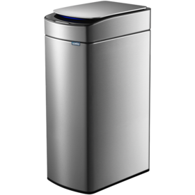 【清仓特惠4.5折，仅1个，无货退款】优百纳极光高档电动感应智能垃圾桶不锈钢30L净味杀菌（月光银色）