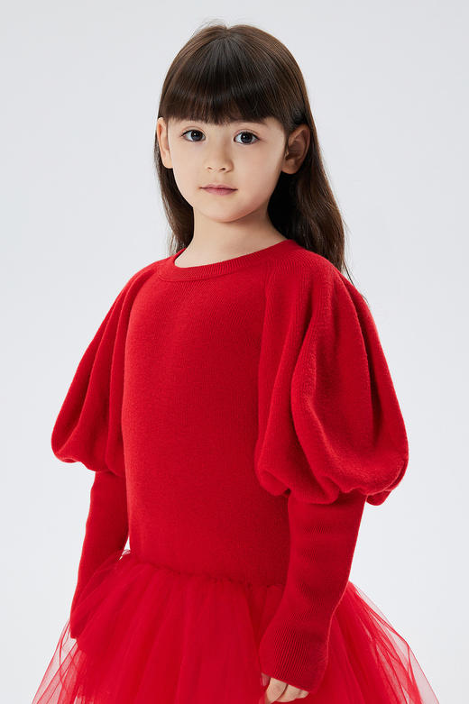 JNBY  22年冬款  灯笼袖绵羊毛长袖连衣裙  1MAG11990 商品图0