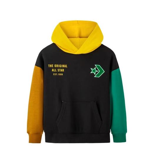 Converse匡威童衣童衣秋冬款拼色套头连帽卫衣加绒时尚百搭套头衫 CV2242064 商品图0