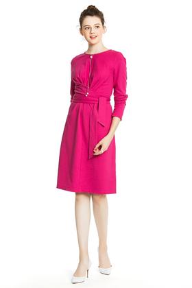 SUMMER & SAGE 围裹系带造型连衣裙 4297