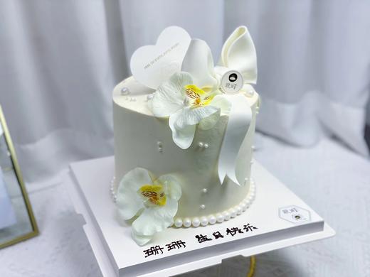 蝴蝶兰&翻糖蝶结造型蛋糕 商品图1