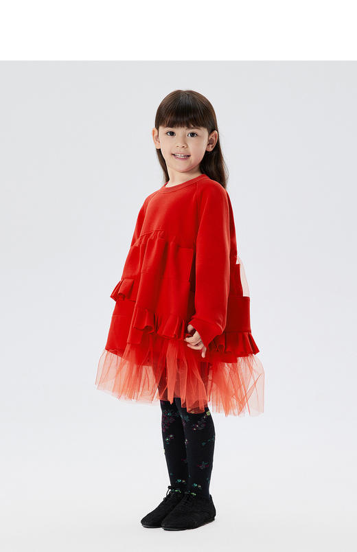 JNBY   22年冬款  针织圆领长袖连衣裙  1MAG12000 商品图6