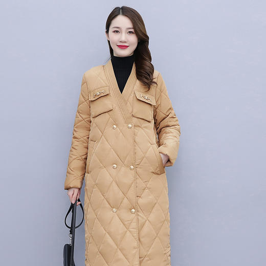 冬季新款，休闲直筒显瘦大码小香风中长款女HR-SSFB2651 商品图6