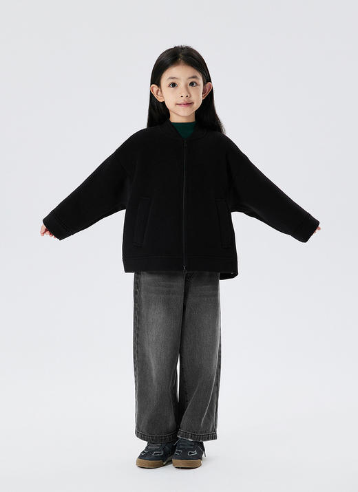 JNBY  22年冬款   耐磨易打理中长款呢大衣  1MA811650 商品图8