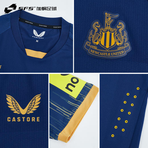 【英超全套字章】SFS Castore正品22/23纽卡斯尔客场球员版球衣短袖足球服TM0599 商品图3
