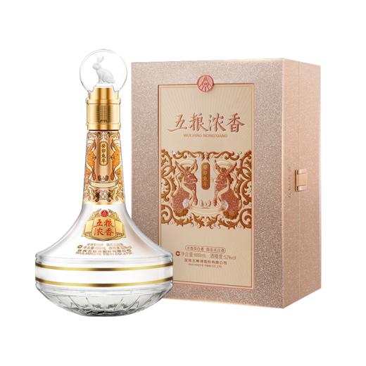 五粮浓香·生肖系列·癸卯兔年·礼盒装 52度 888mL*1瓶 商品图0