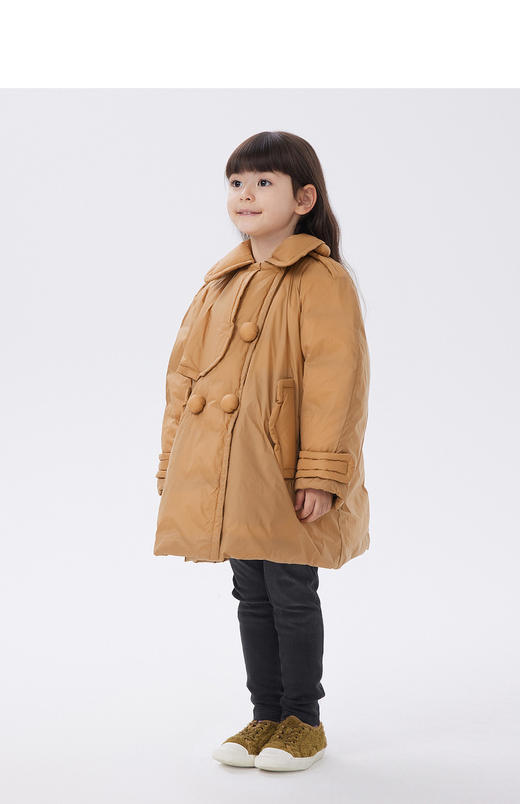 JNBY  22年冬款  风衣式长款羽绒服  1MAC11820 商品图4