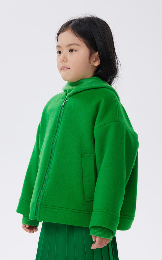 JNBY  22年冬款   耐磨易打理中长款呢大衣  1MA811650 商品图3