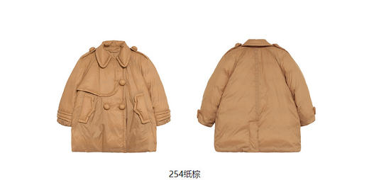 JNBY  22年冬款  风衣式长款羽绒服  1MAC11820 商品图10