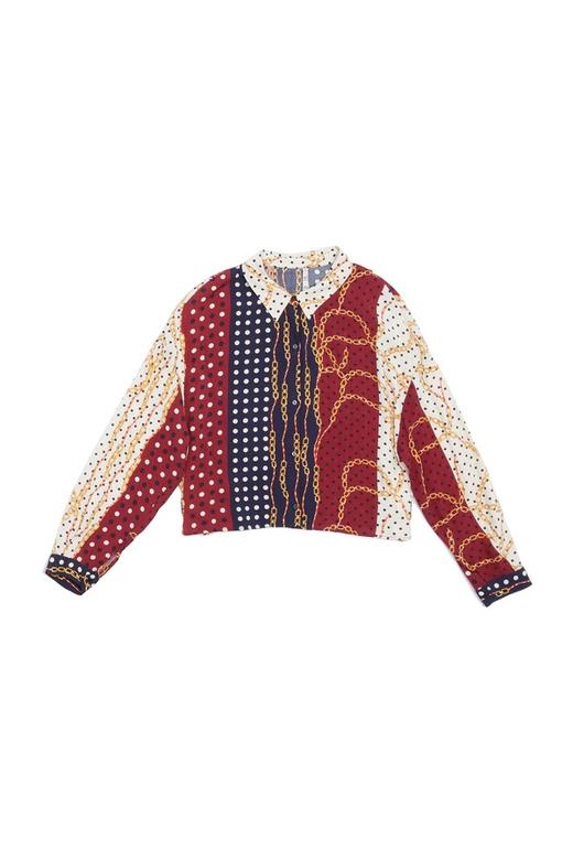 ZARA 链条波点拼色衬衣 5225 商品图4