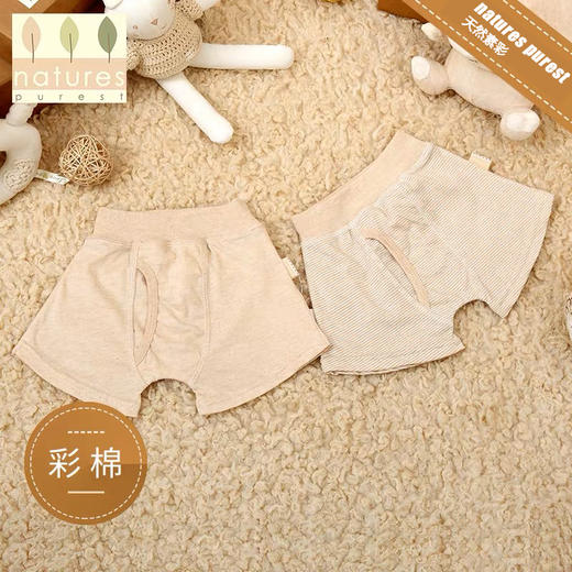 【云粉节】9楼英国natures purest（天然素彩）男宝宝平角内裤彩棉柔软舒适2件装丨吊牌价：198元 商品图0