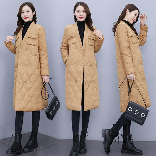 冬季新款，休闲直筒显瘦大码小香风中长款女HR-SSFB2651 商品图0