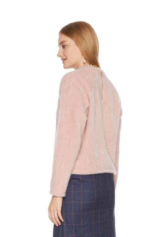 SUMMER & SAGE 简约粉色套头卫衣 5234 商品图1