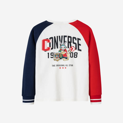 CONVERSE 春 大童小童婴童 长袖T恤 CNVB-AG-D494 商品图1