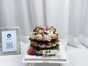 水果满满巧克力蛋糕胚夹心蛋糕