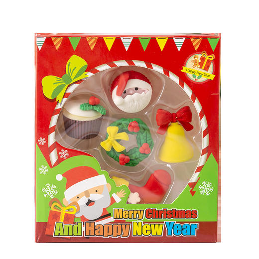 儿童圣诞节小礼物卡通可爱橡皮擦幼儿园小礼品学习用品橡皮檫 商品图4