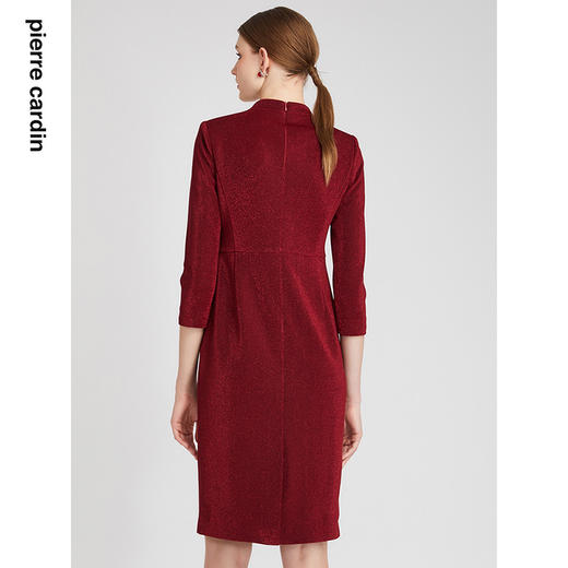 皮尔卡丹女装春秋新款端庄优雅时尚长袖连衣裙P2340E2931T0
 商品图1