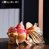 【仅样品】罗比罗丹《鸿运当头》摆件珐琅彩工艺软装饰品创意金鱼摆件 商品缩略图3