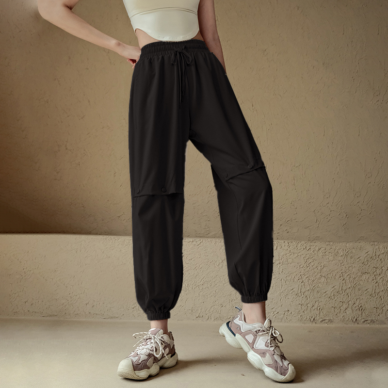 【超级团购】跃牌【禅语梵心系列】高腰运动长裤女秋冬宽松束脚休闲哈伦裤跑步速干舞蹈健身房瑜伽裤FX2040