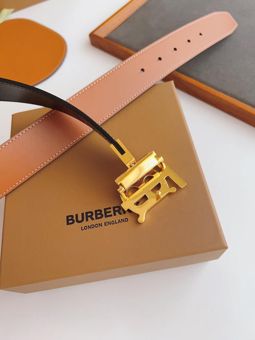 秋冬特惠💰350 巴宝莉新品男士腰带 双扣头层进口牛皮 商品图5