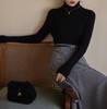 2023复古修身内搭上衣 高领无缝羊毛打底针织衫女秋冬季 DY 000 5588 商品缩略图6