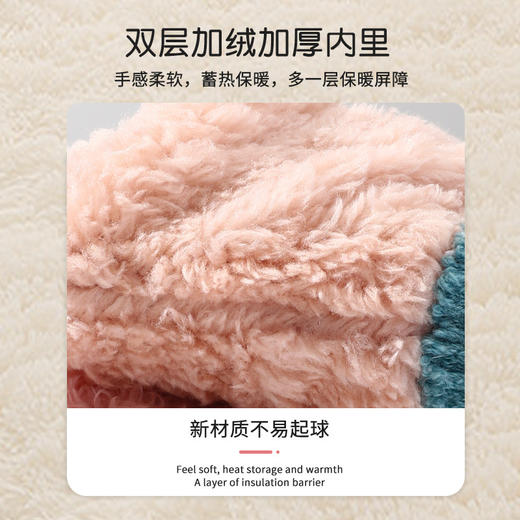 【27色可选 圣诞小鹿翻盖手套】儿童手套半指翻盖冬季宝宝婴幼儿小孩可爱加厚保暖五指男童女童 商品图3