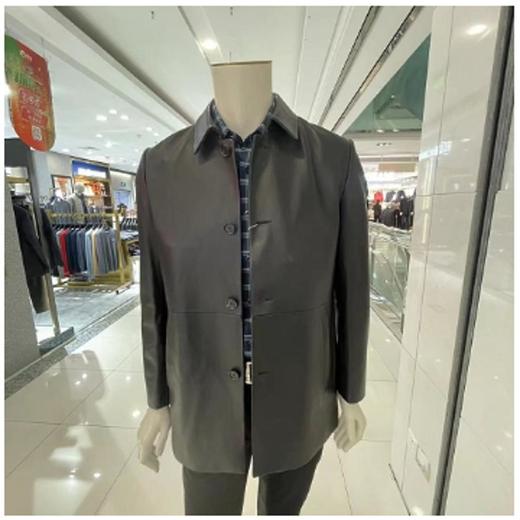 南4梦特娇男式绵羊皮革皮衣，面料成份：绵羊皮革； 商品图1