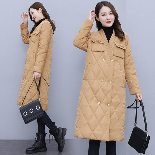 冬季新款，休闲直筒显瘦大码小香风中长款女HR-SSFB2651 商品图2