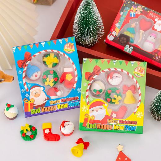 儿童圣诞节小礼物卡通可爱橡皮擦幼儿园小礼品学习用品橡皮檫 商品图3