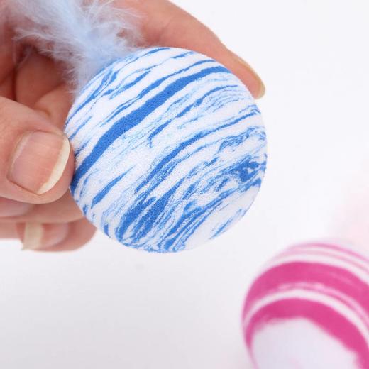 EVA条纹星空羽毛球 滚滚球猫玩具抛掷玩具【拍组合装更划算】 商品图2