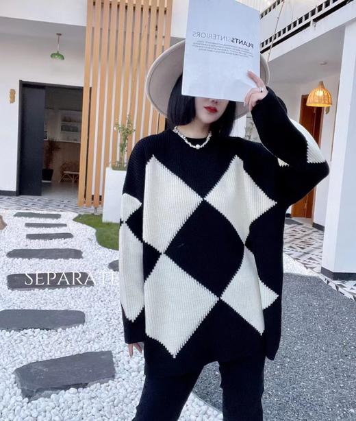 拼色毛衣（千葵） 商品图0