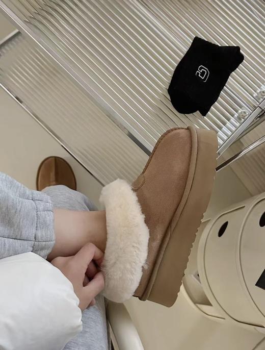 【女款】河南桑坡雪地靴 新款塔次特矮底/厚底3cm隆丰A级羊皮毛一体女款 商品图8