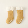 【超厚羊羔绒儿童地板袜】坑条纯色加绒婴儿袜子防滑宝宝地板袜 商品缩略图5