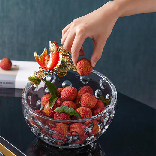 罗比罗丹-锦鲤好运果盘现代轻奢家用客厅茶几装饰摆件家居饰品餐桌待客水果盘 商品图1