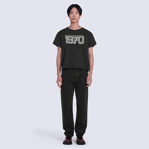 KENZO 高田贤三 男士棉质 KENZO PARIS刺绣徽标直筒休闲牛仔裤 黑色 FC65 DP331 9EJ 99 商品图3