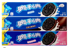 亿滋夫奥利奥草莓味夹心饼干116g