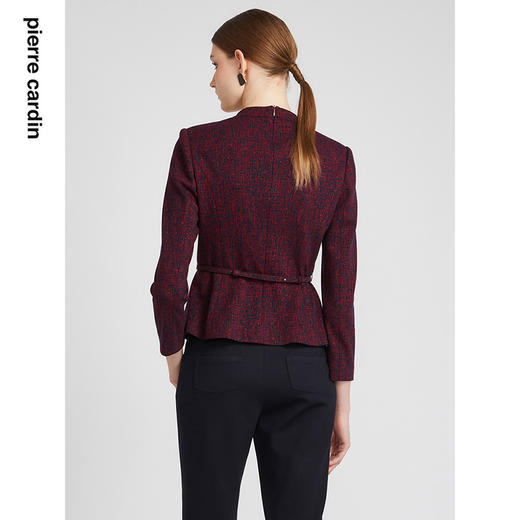 皮尔卡丹女装春秋新款淑女通勤优雅长袖上衣P2333U2990T0
 商品图2